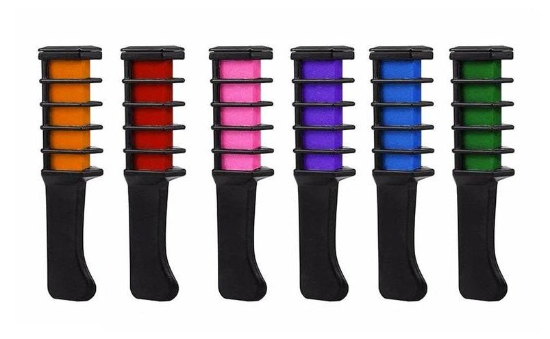 Temporary Mini Disposable Crayons Hair Color Chalk With Brush - silverfoxgoods